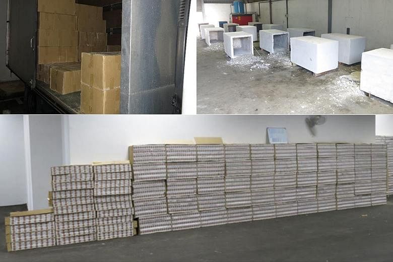 7.400 karton rokok yang belum dibayar bea disita oleh Bea Cukai Singapura; 3 orang ditangkap