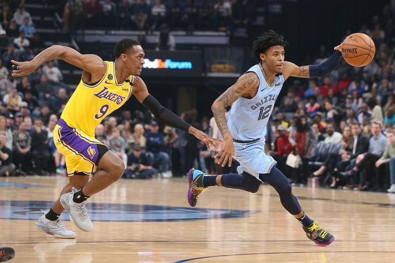 Bola Basket: Rookie Ja Morant bersinar saat Memphis Grizzlies mengejutkan Los Angeles Lakers