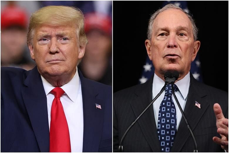 Trump menghadapi calon presiden AS Michael Bloomberg dan sekali lagi membajak siklus berita